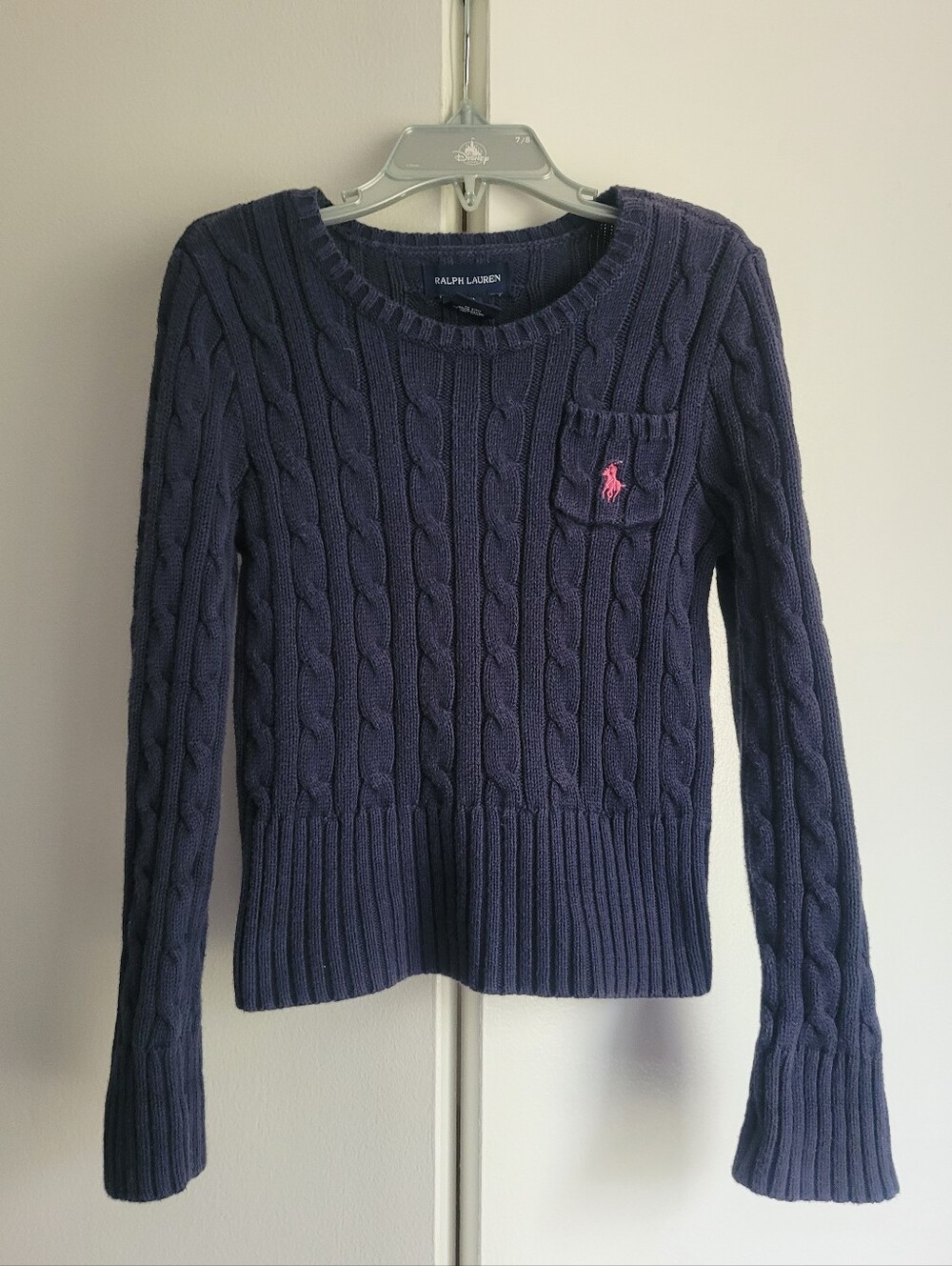 Navy Sweater Ralph Lauren Cable Knit